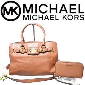 Michael Kors Hamilton Satchel and Wallet Set